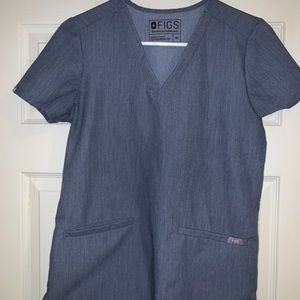 FIGS Heather Denim Casma XS